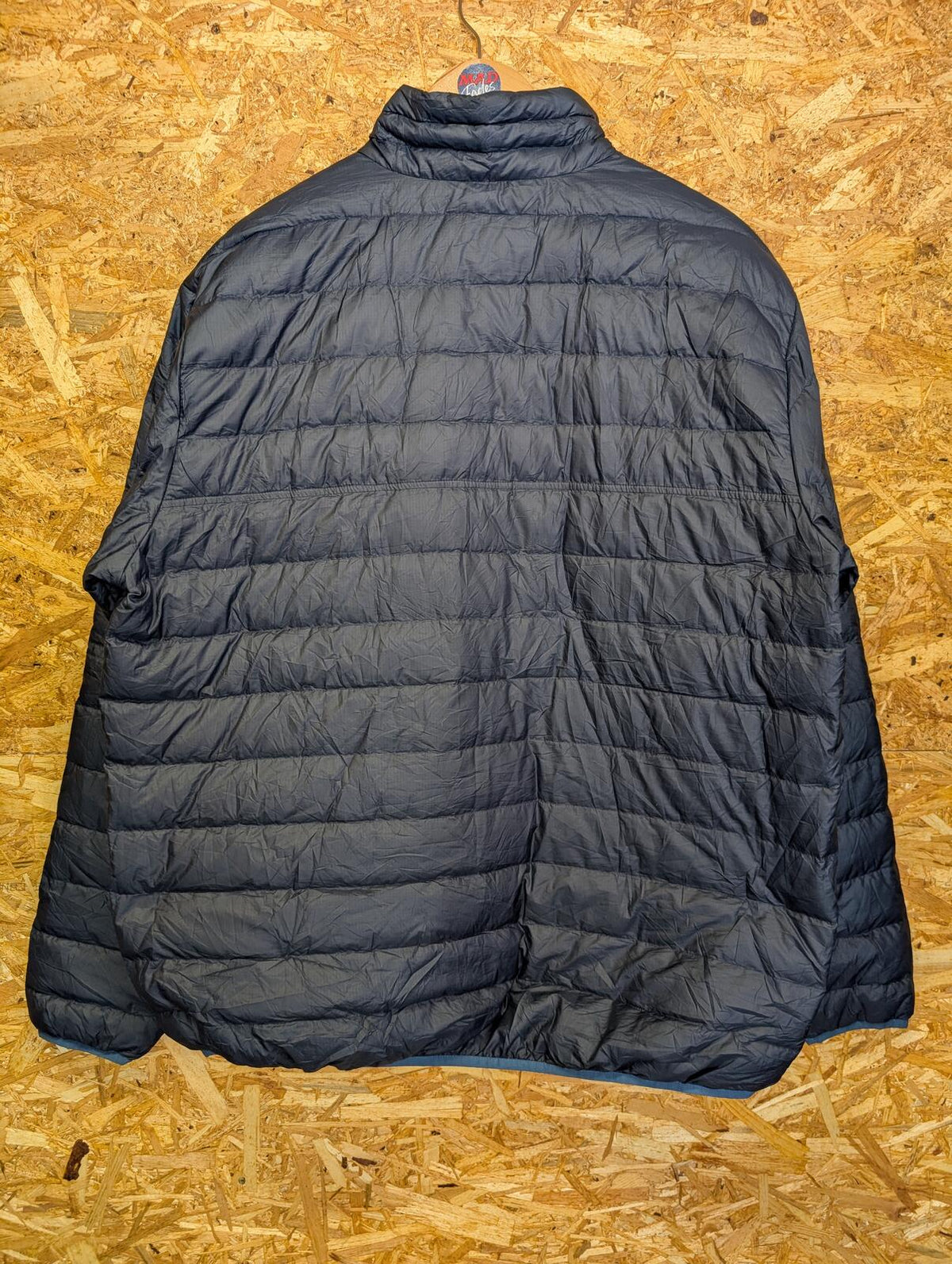 Patagonia Down Snap-T Pullover Large Men Navy Blue Quilted Primaloft Layer Nano