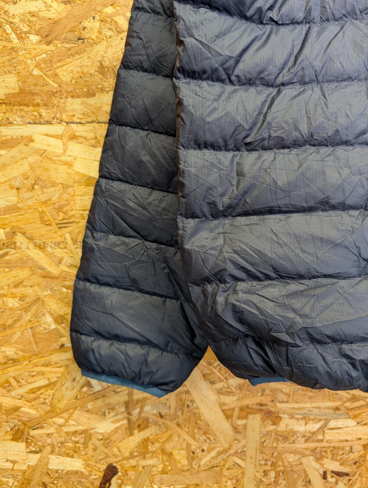 Patagonia Down Snap-T Pullover Large Men Navy Blue Quilted Primaloft Layer Nano