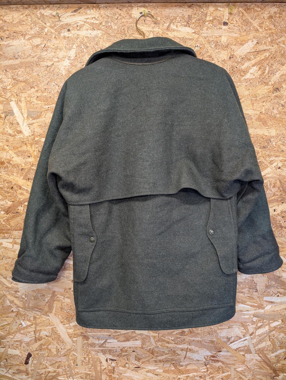 Filson Double Mackinaw Coat Large 42 Wool Jacket Forest Green Made USA Lot 83