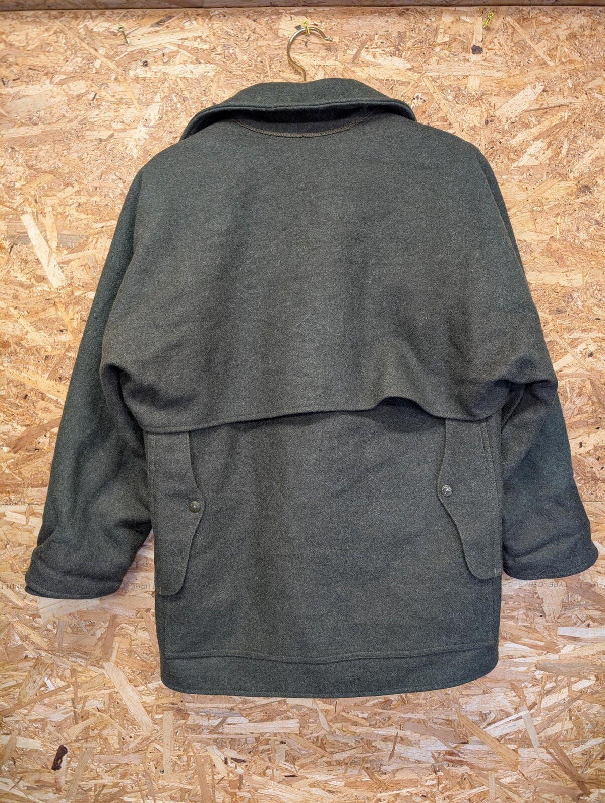 Filson Double Mackinaw Coat Large 42 Wool Jacket Forest Green Made USA Lot 83