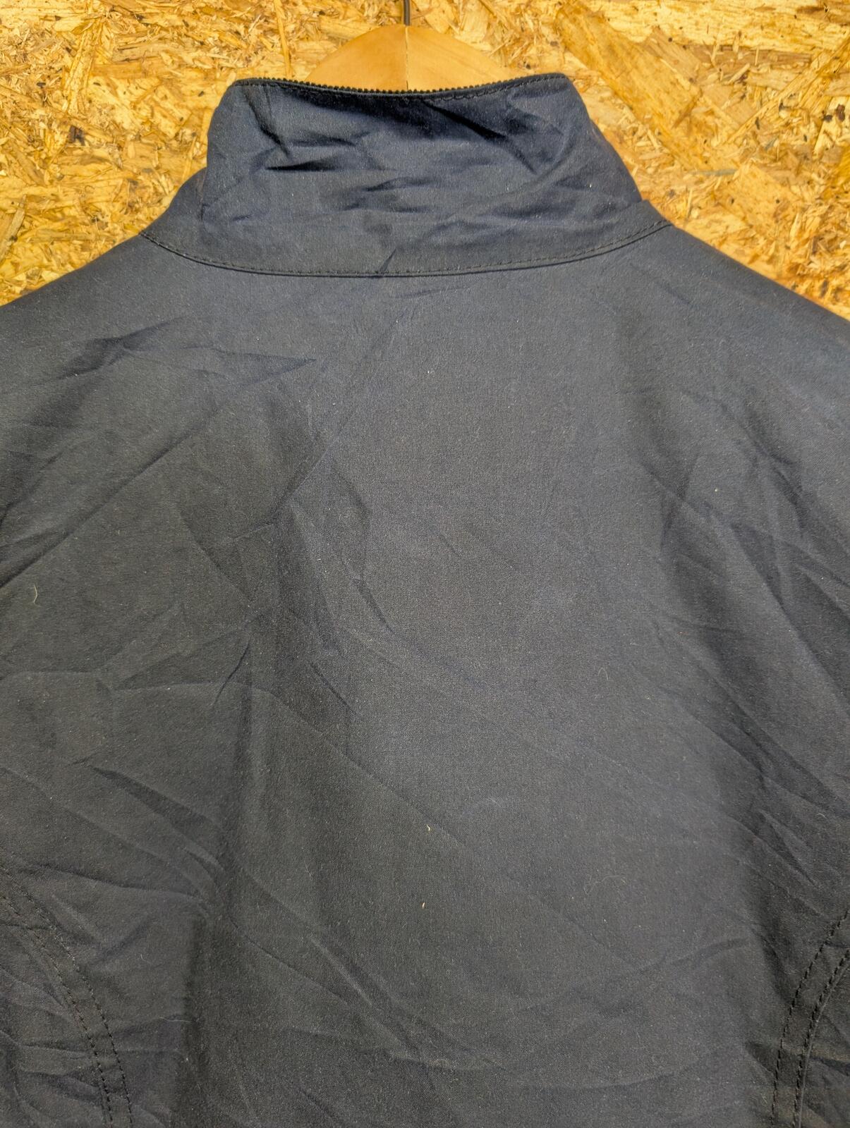 Barbour Filey Waxed Jacket Womens Size 10 Navy Blue Cord Collar South Shields