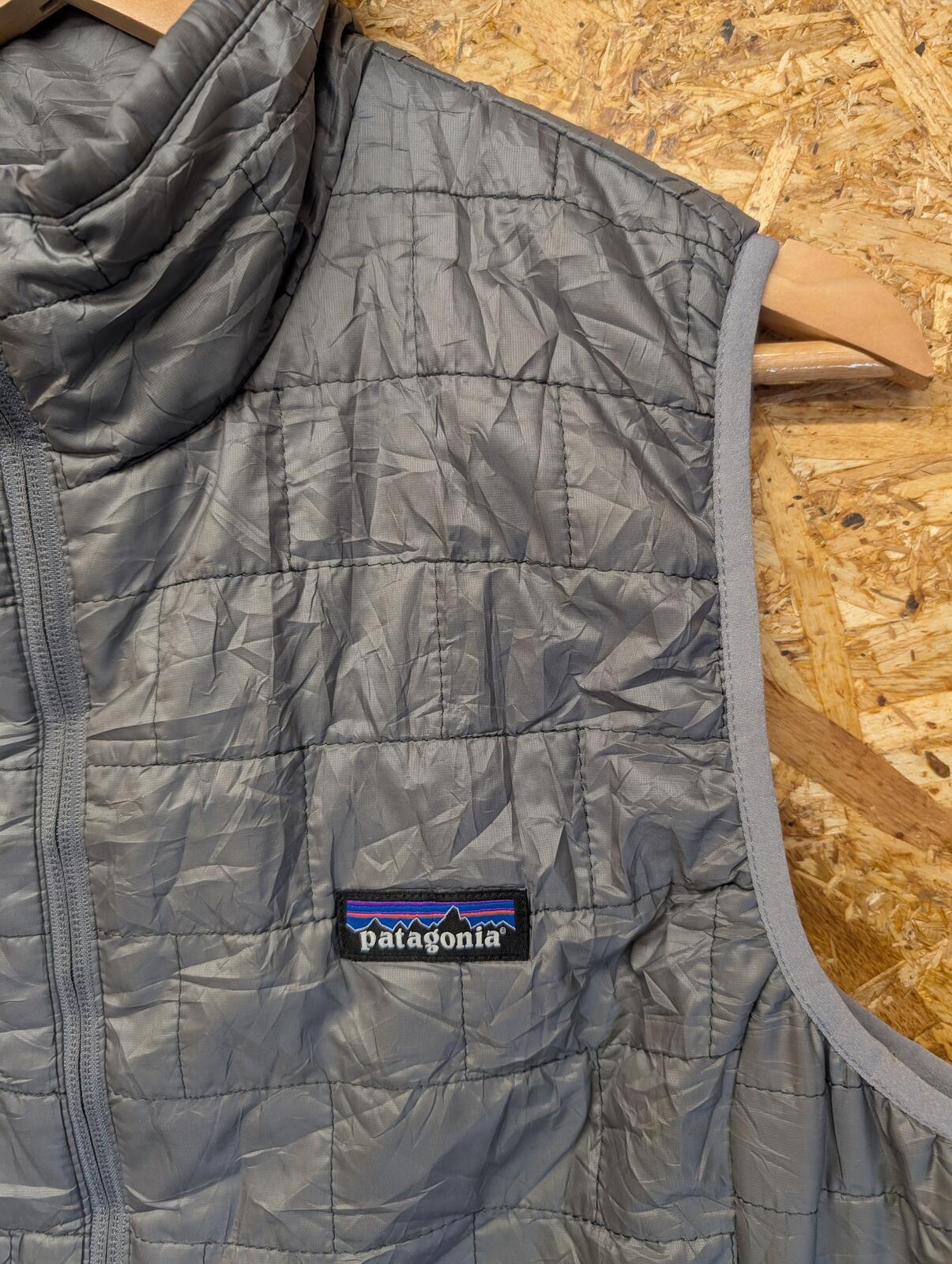 Patagonia Nano Puff Vest XL Women Grey Gilet Insulated Bodywarmer Jacket