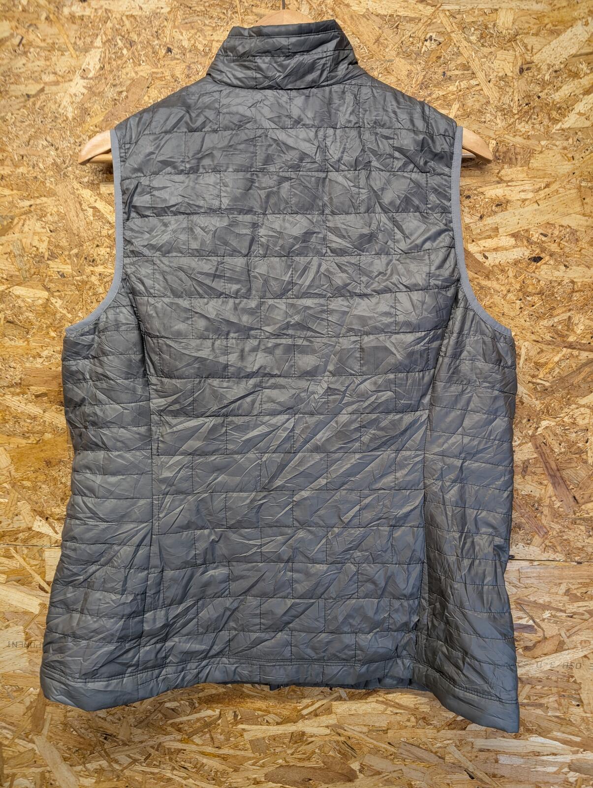 Patagonia Nano Puff Vest XL Women Grey Gilet Insulated Bodywarmer Jacket