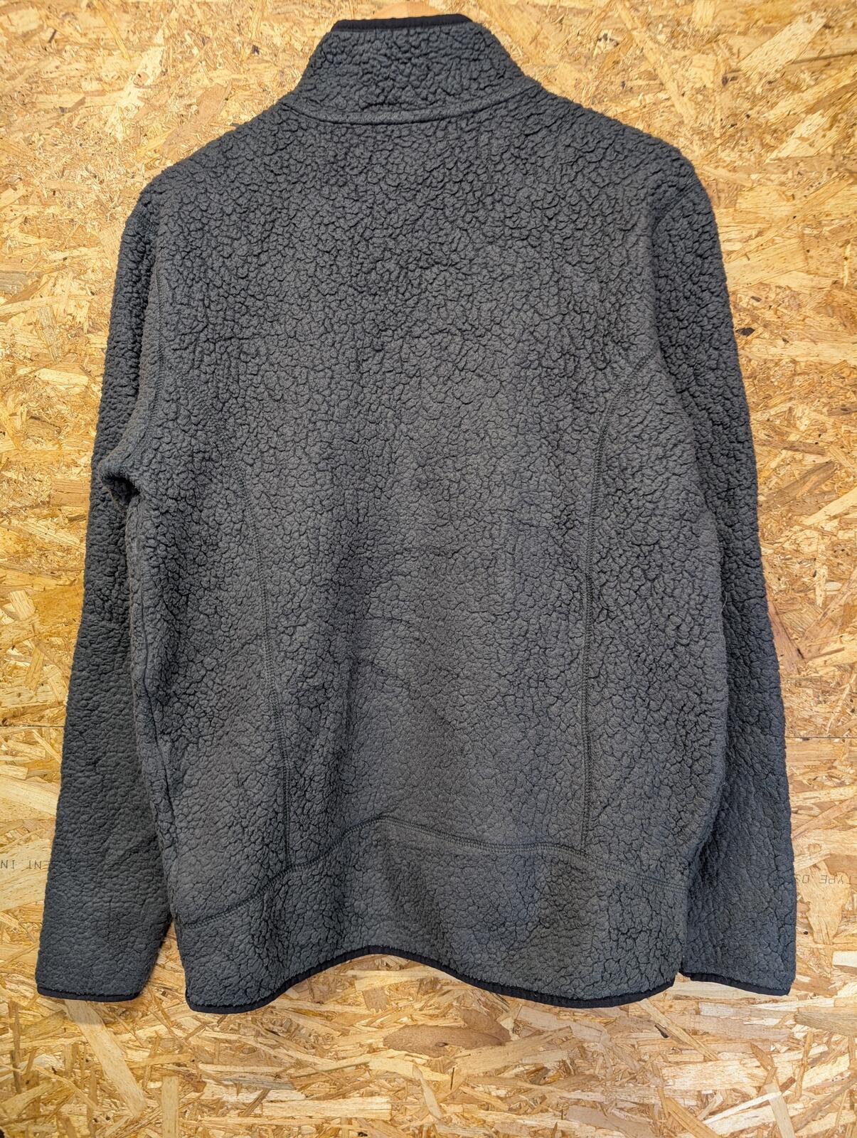 Patagonia Fleece Medium Man Grey 1/4 Zip Synchilla Snap-T Retro Pile Borg Sherpa