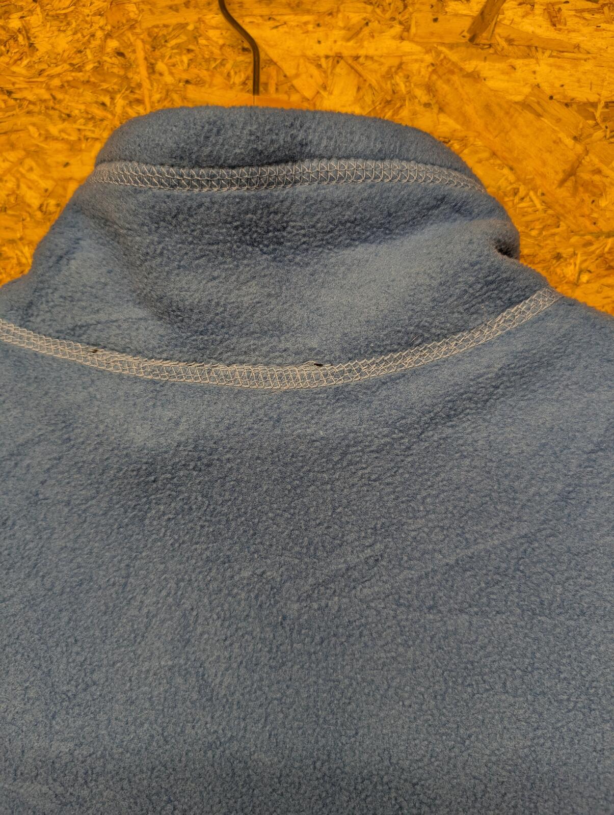 Patagonia Fleece Vest Large Men Synchilla USA Zip Light Blue Body Warmer Gilet