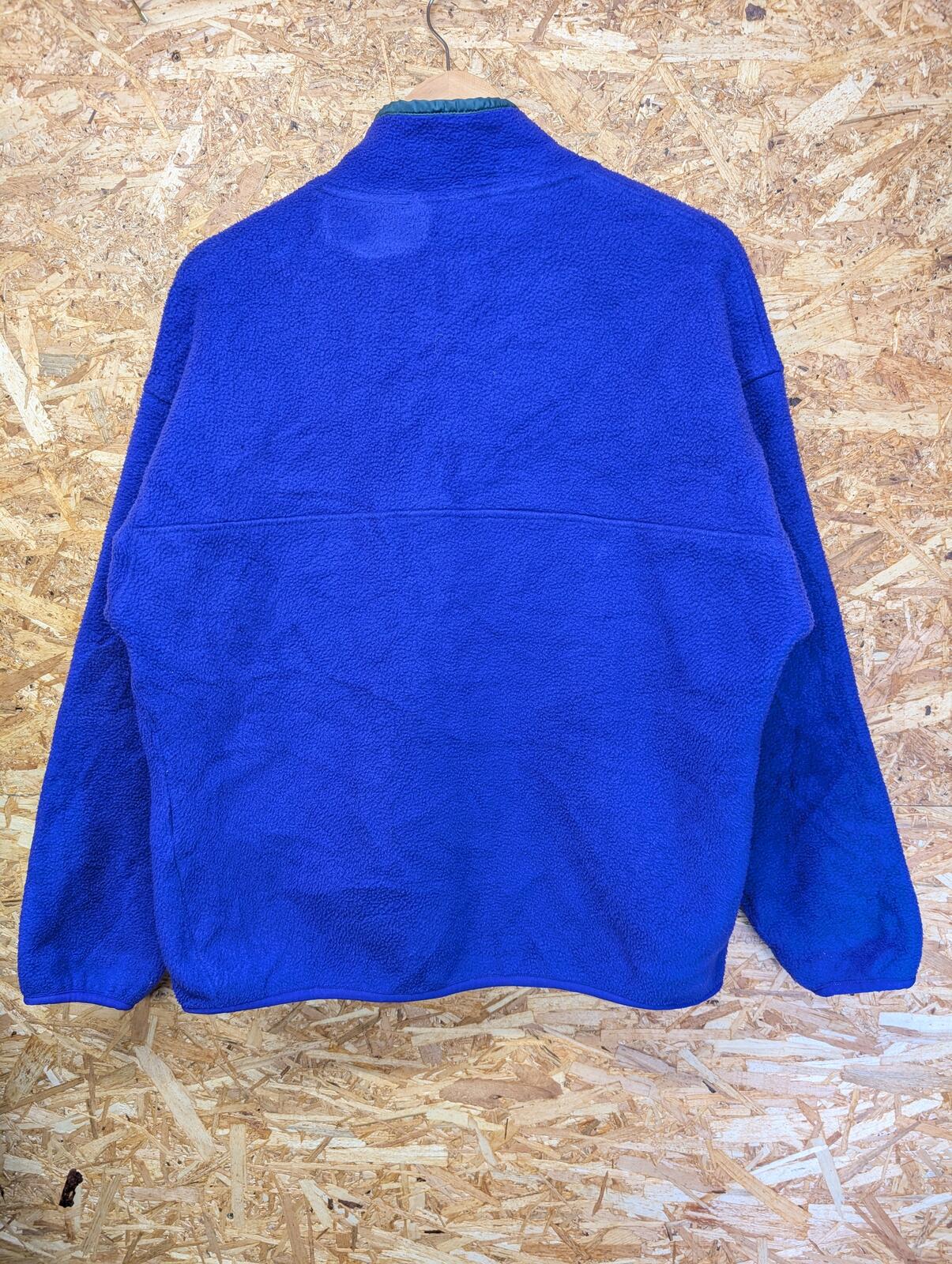 Vintage 90s Patagonia Fleece Large Men Synchilla Snap-T 1/4 Button Blue Purple