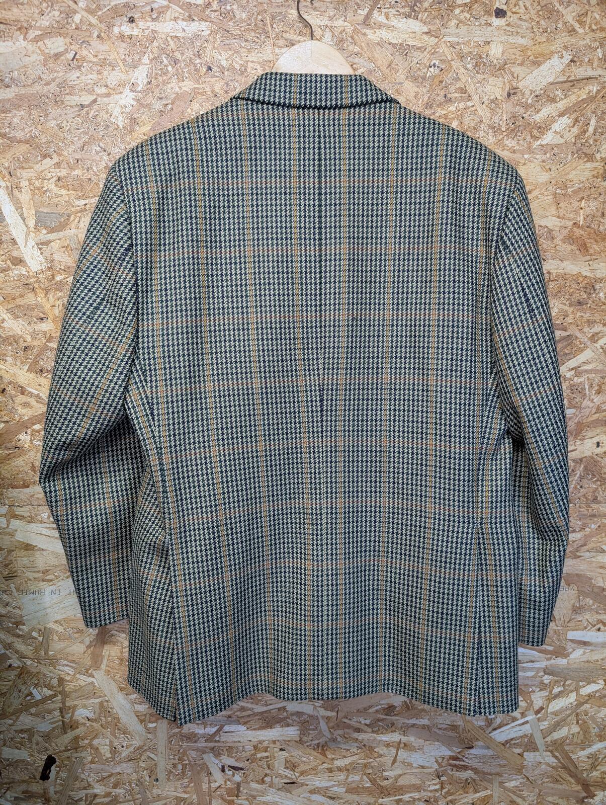 Brook Taverner Tweed Wool Blazer Jacket CL 44 Men Khaki Brown Country Scotland
