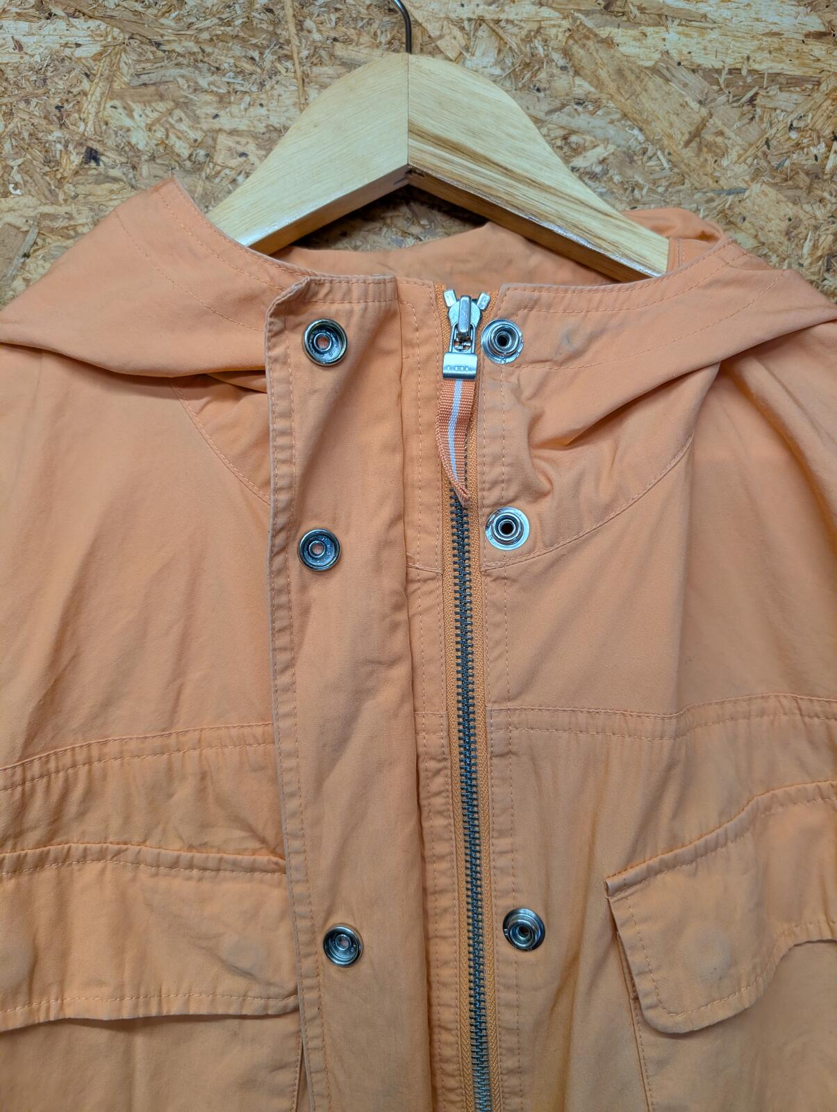 Ralph Lauren Parka Jacket Large Men Peach Salmon Field Coat Pockets Terrace Pink