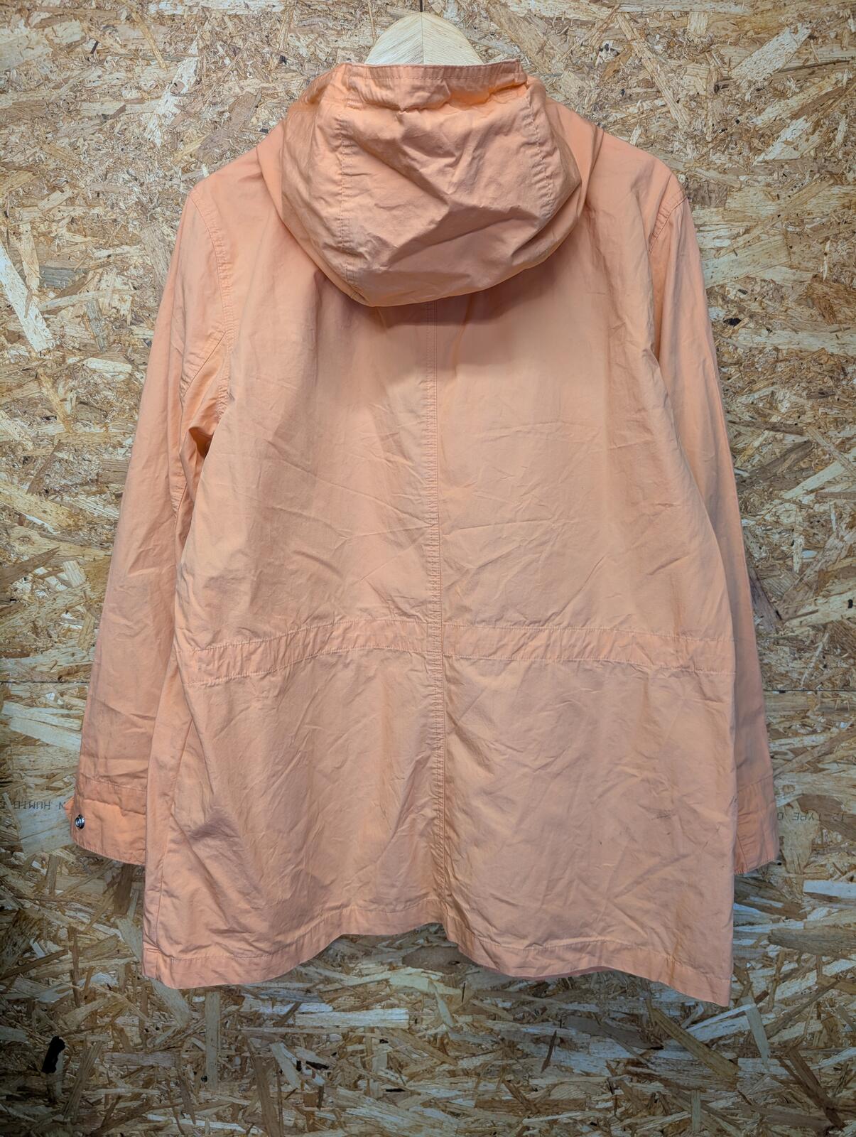 Ralph Lauren Parka Jacket Large Men Peach Salmon Field Coat Pockets Terrace Pink