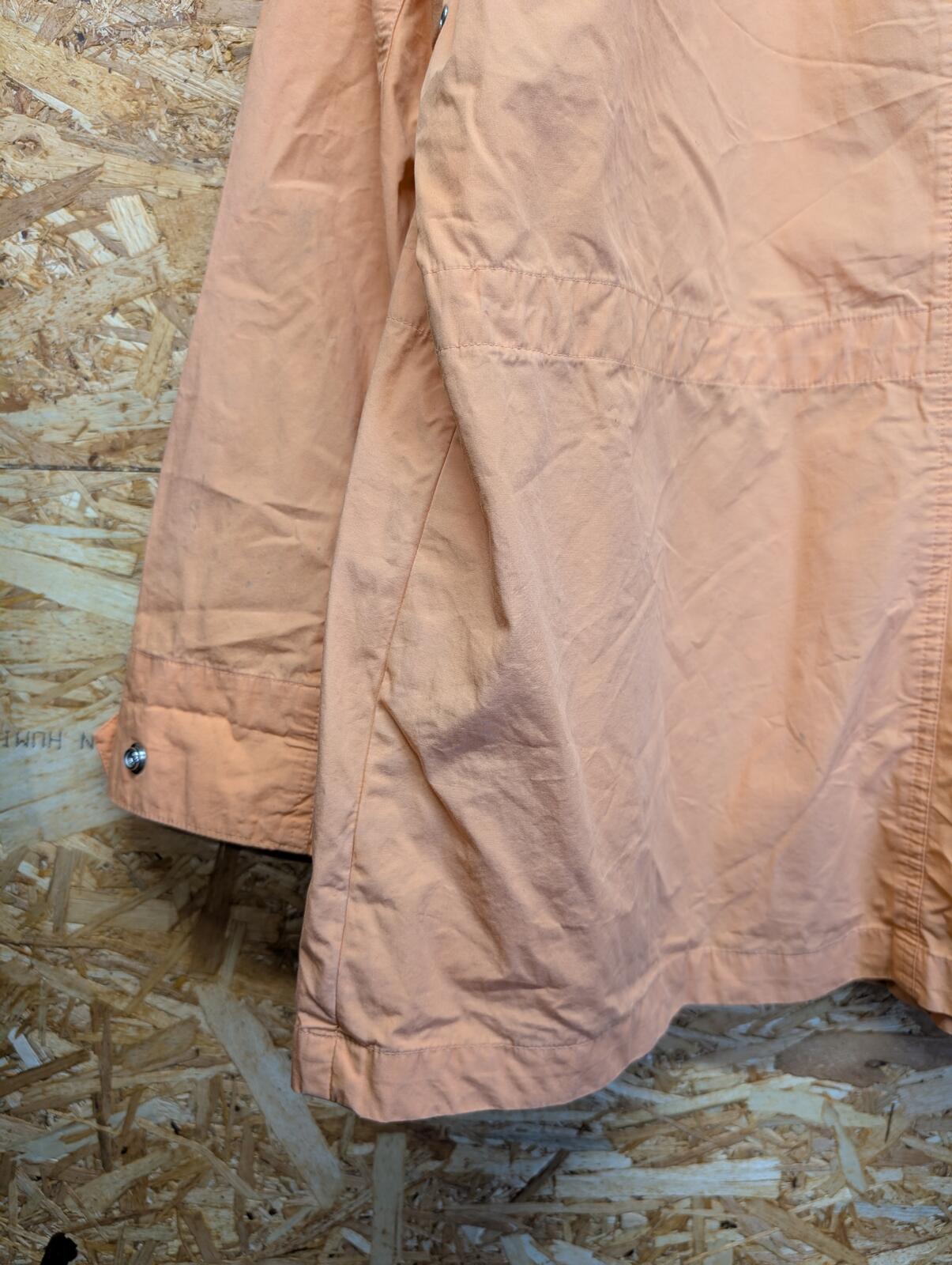Ralph Lauren Parka Jacket Large Men Peach Salmon Field Coat Pockets Terrace Pink
