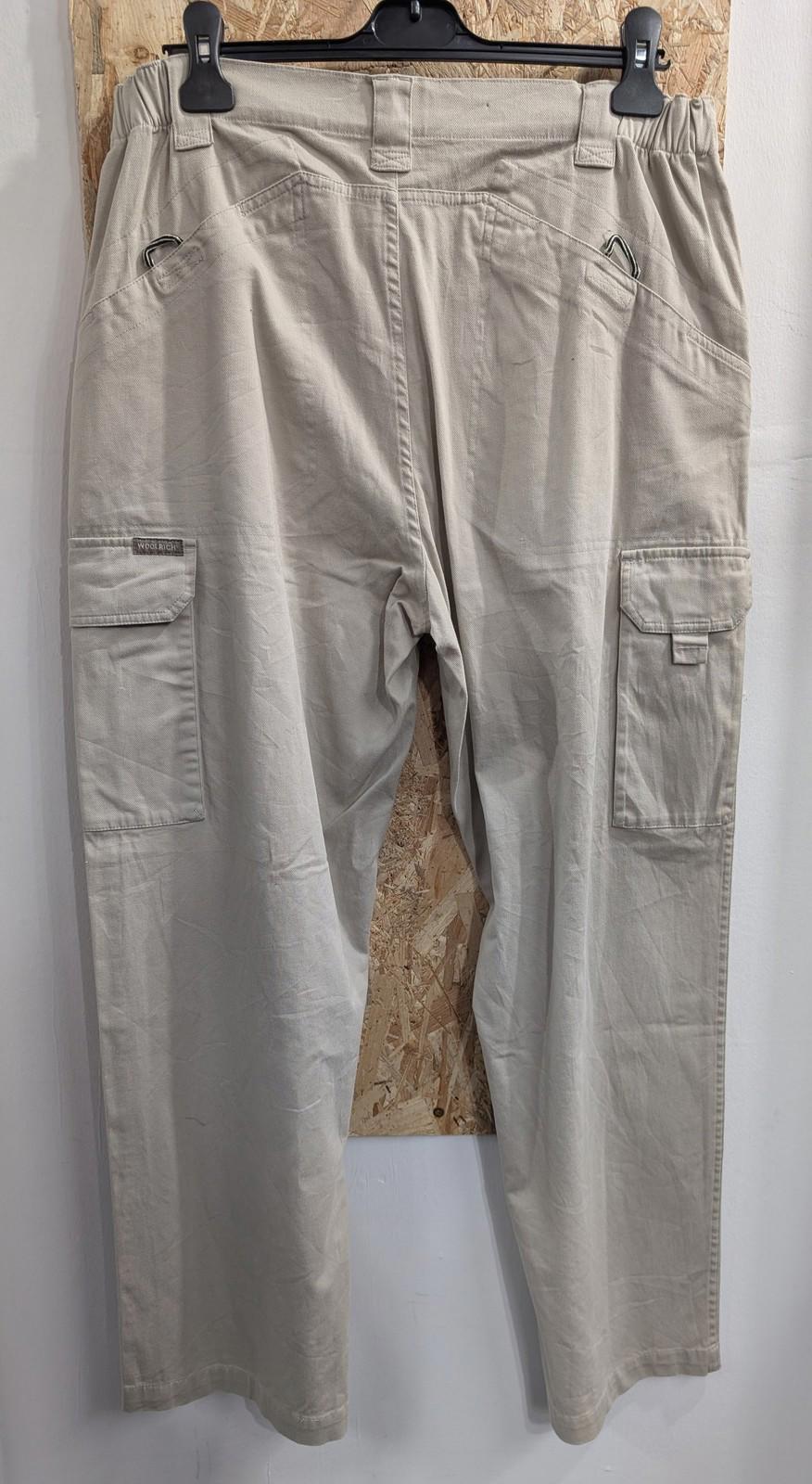 Woolrich Cargo Trousers W34 L30 Men Utility Gorp Beige Cotton 3XDry Technology