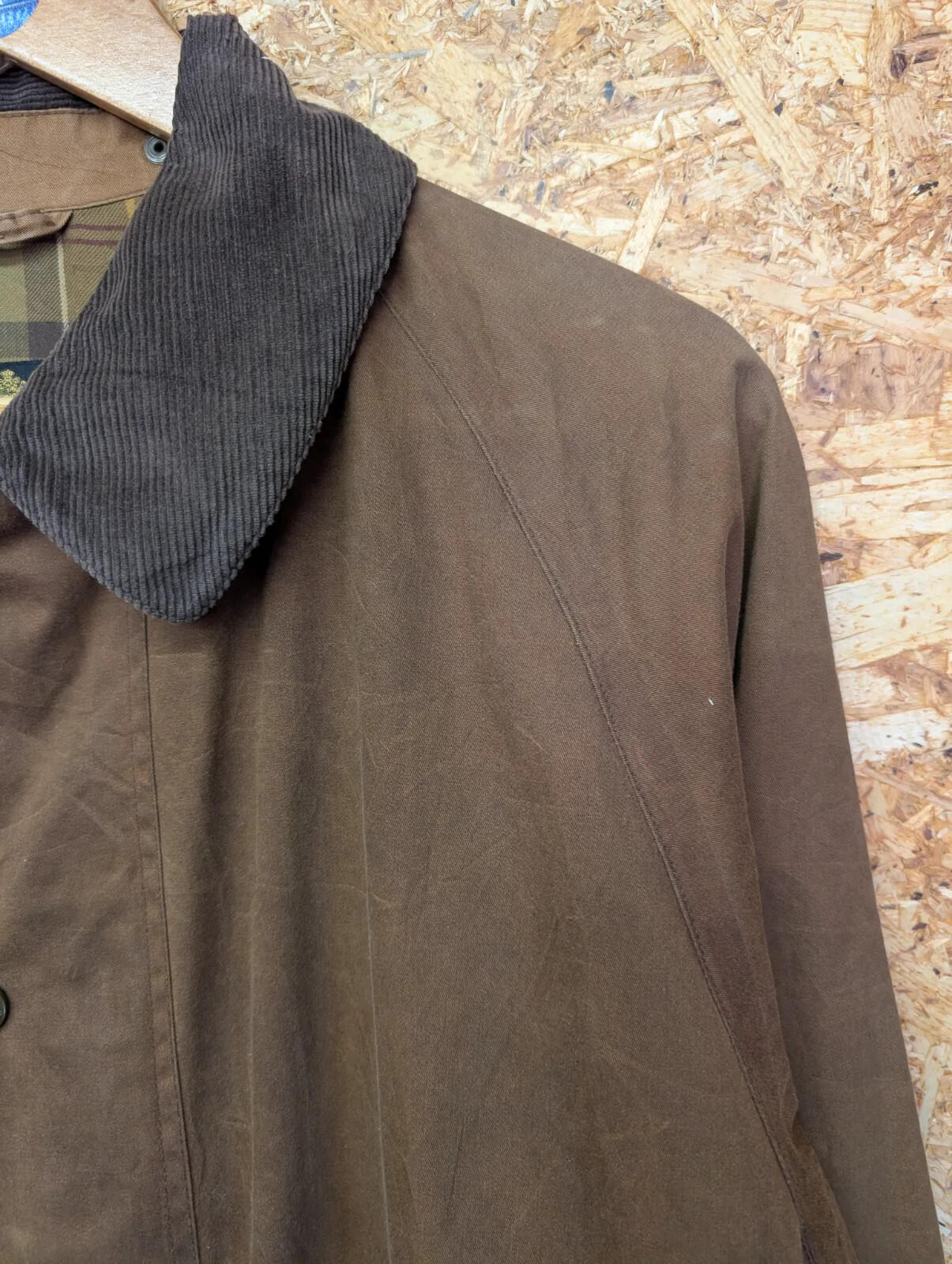 Barbour Beaufort Jacket Mens Medium Brown Lightweight Waterproof Breathable