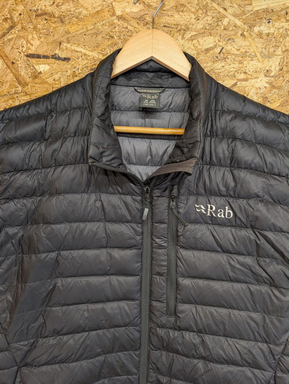 Rab Microlight Vest 2XL Men Quilted Nikwax Pertex Quantum Down Bodywarmer Gilet