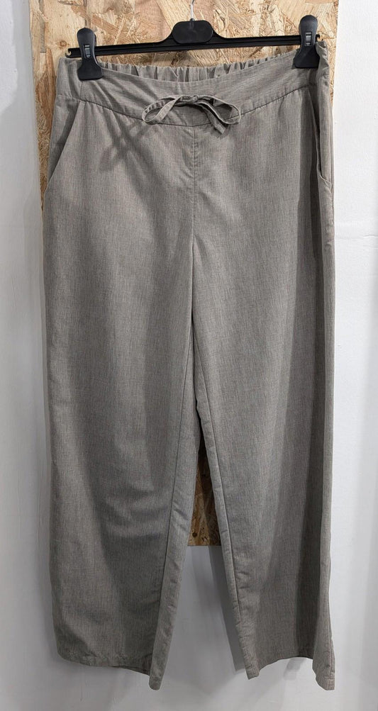 Rohan Thai Trousers Size 12 W32 L30 Womens Elastic Waist Grey Beige Casual Pants
