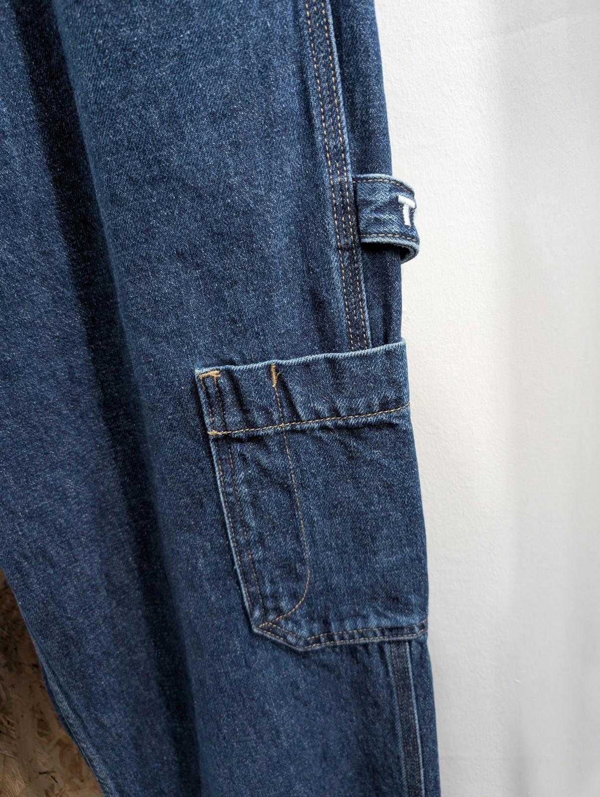 Tommy Jeans Mens Size W32 L32 Skater Loose Fit Carpenter Y2K Navy Blue Denim
