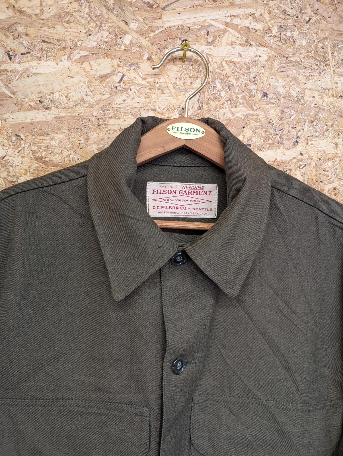 Vintage Union Made Filson Forestry Cloth Cruiser Large Jacket Style Green USA