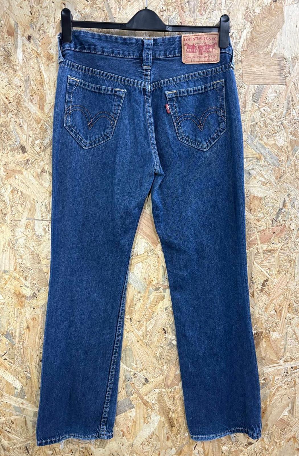 Levis 921 Jeans Women W32 L32 Straight Baggy Vintage Y2K Mid Blue Denim Red Tab