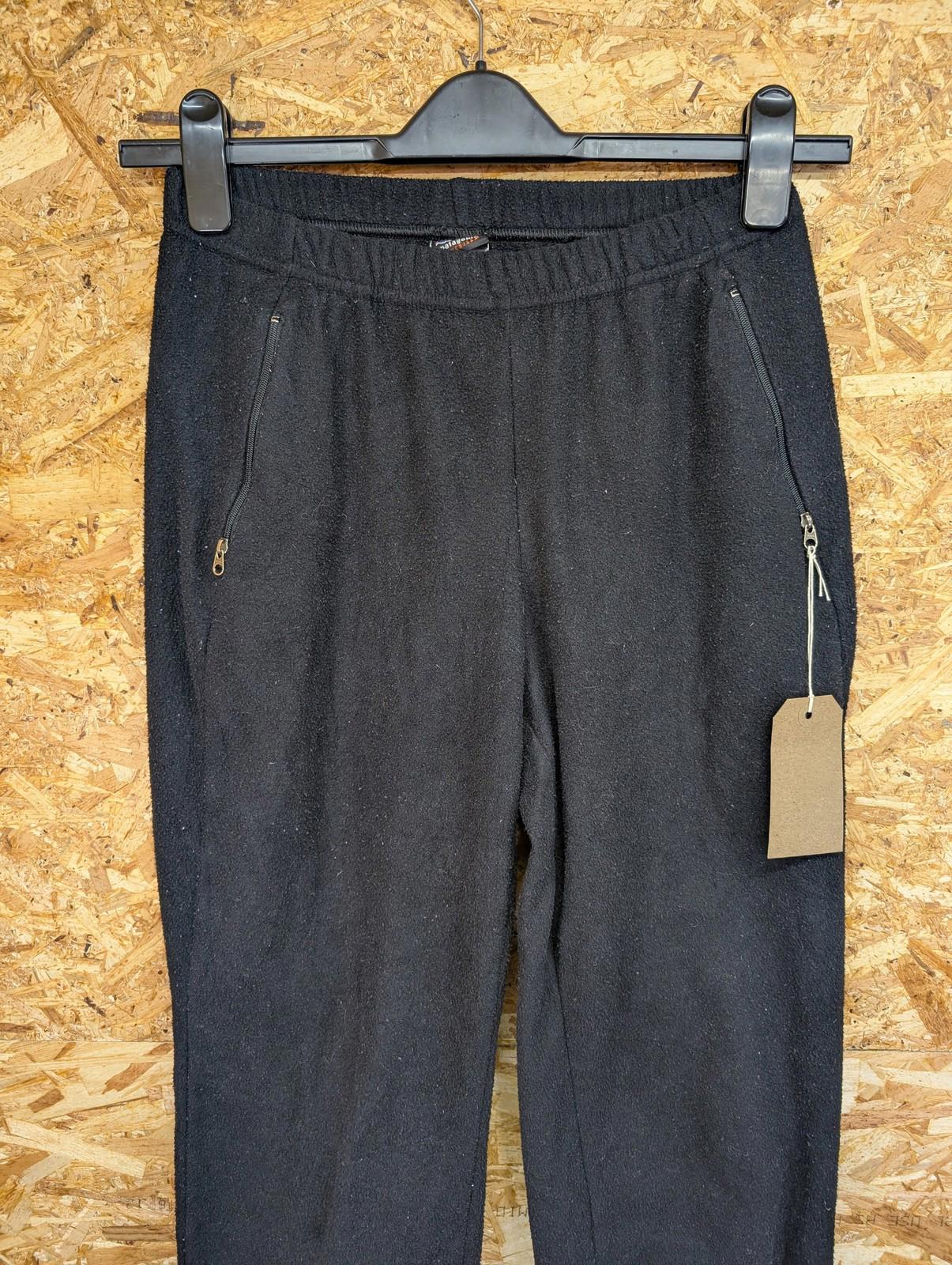 Patagonia Synchilla Fleece Joggers Small Women Elastic Waist Black Baggy Warm