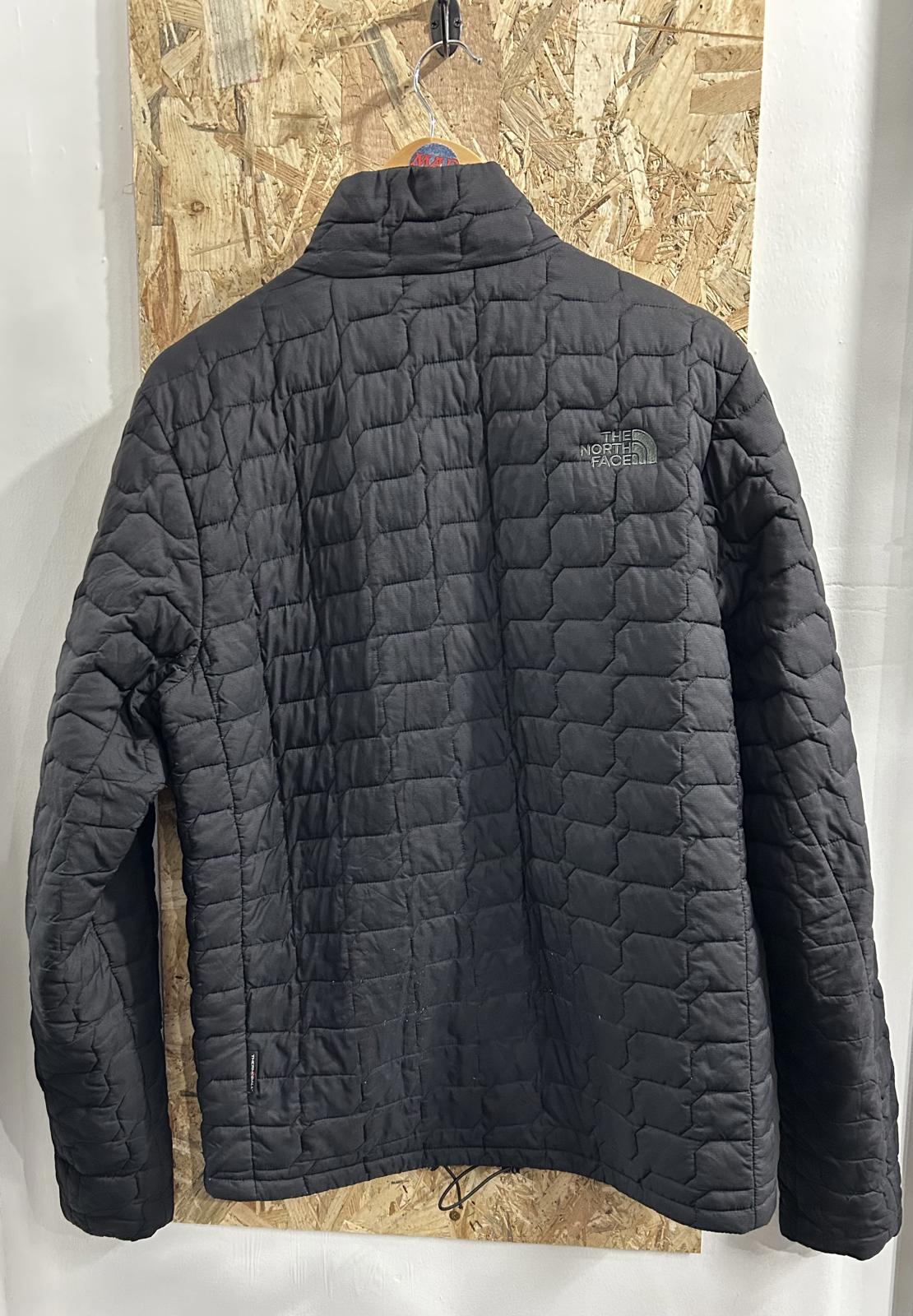 North Face Mens Size Medium UK TNF Thermoball Black Puffer Parka Jacket Puffa