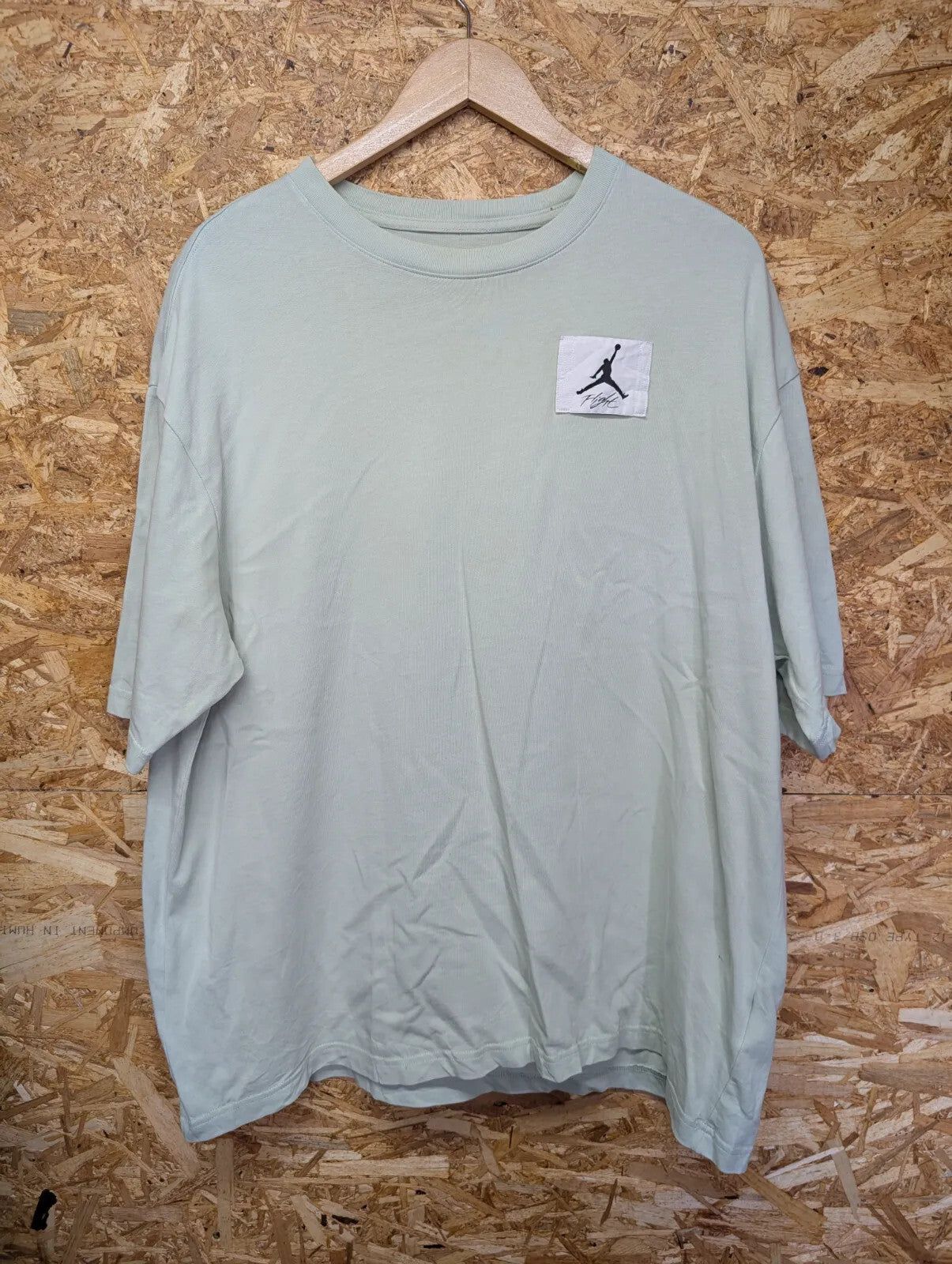Jordan Flight Essentials TShirt Mens Medium Mint Green Cotton Jumpman Oversized