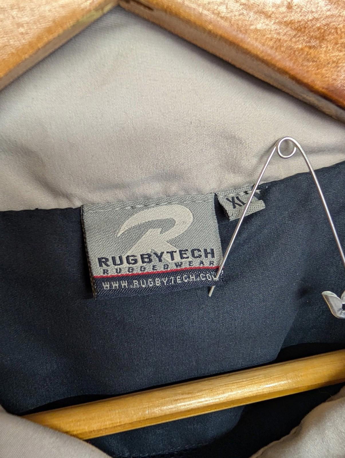 Rugbytech Gloucester Rugby Jacket XL Men Navy Blue Zip Jewson Lightweight