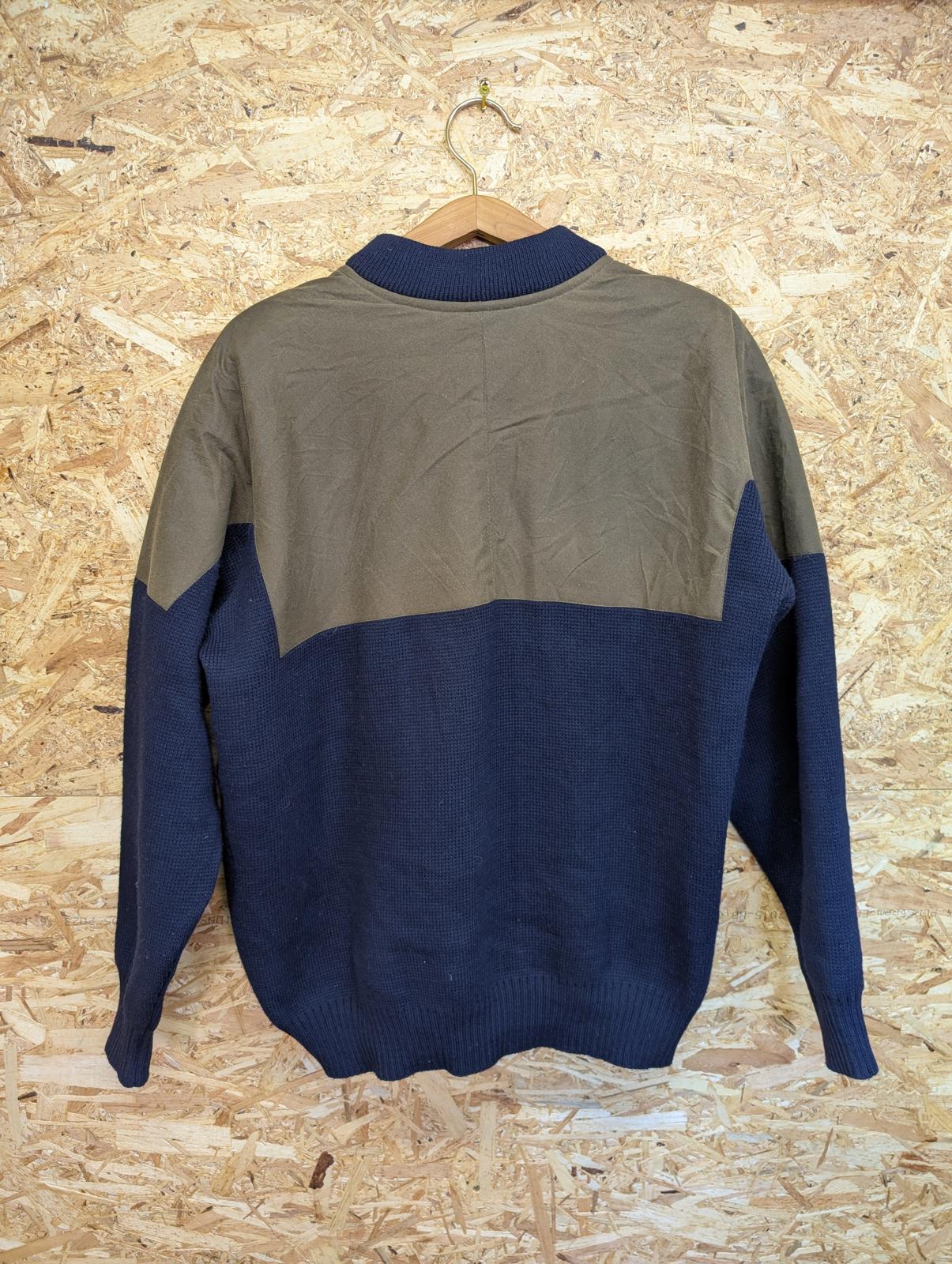 Filson Guide Jumper Mens XL Navy Blue Wool Tin Cloth Sweater Style 710 USA Made