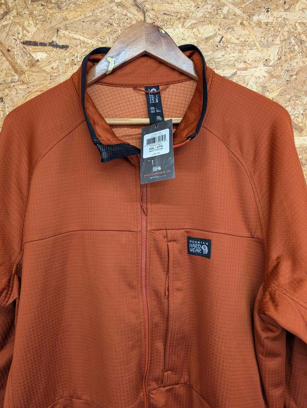 Mountain Hard Wear Jacket XXL Men Thermal Warm Orange Outdoor Hiking Walking