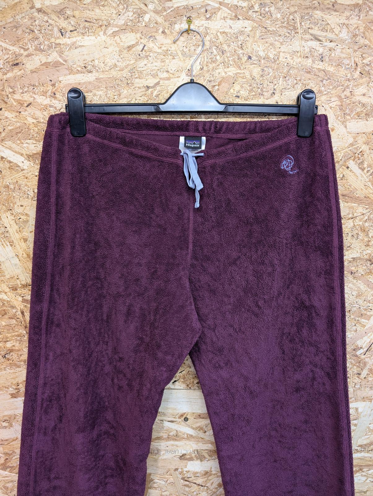 Patagonia Joggers Womens Medium Rhythm Fleece Pants Burgundy Red Purple