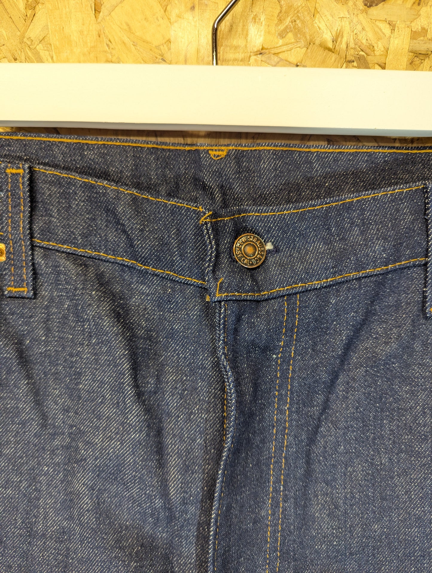 Levis 517 Rigid Blue Jeans Bootcut Made In USA Vintage 1976 Deadstock W42 L32