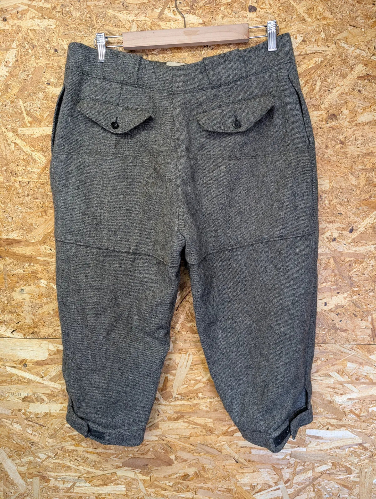 Vintage Woolrich Breeks Trousers Mens W32 Grey Herringbone Tweed 1912 Breeches