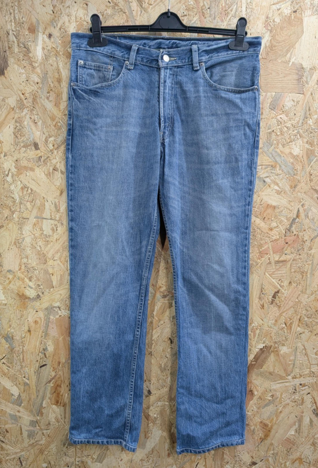 Levis 517 Jeans W34 L31 Straight Fit Regular Fit Mid Wash Blue Denim Zip Fly