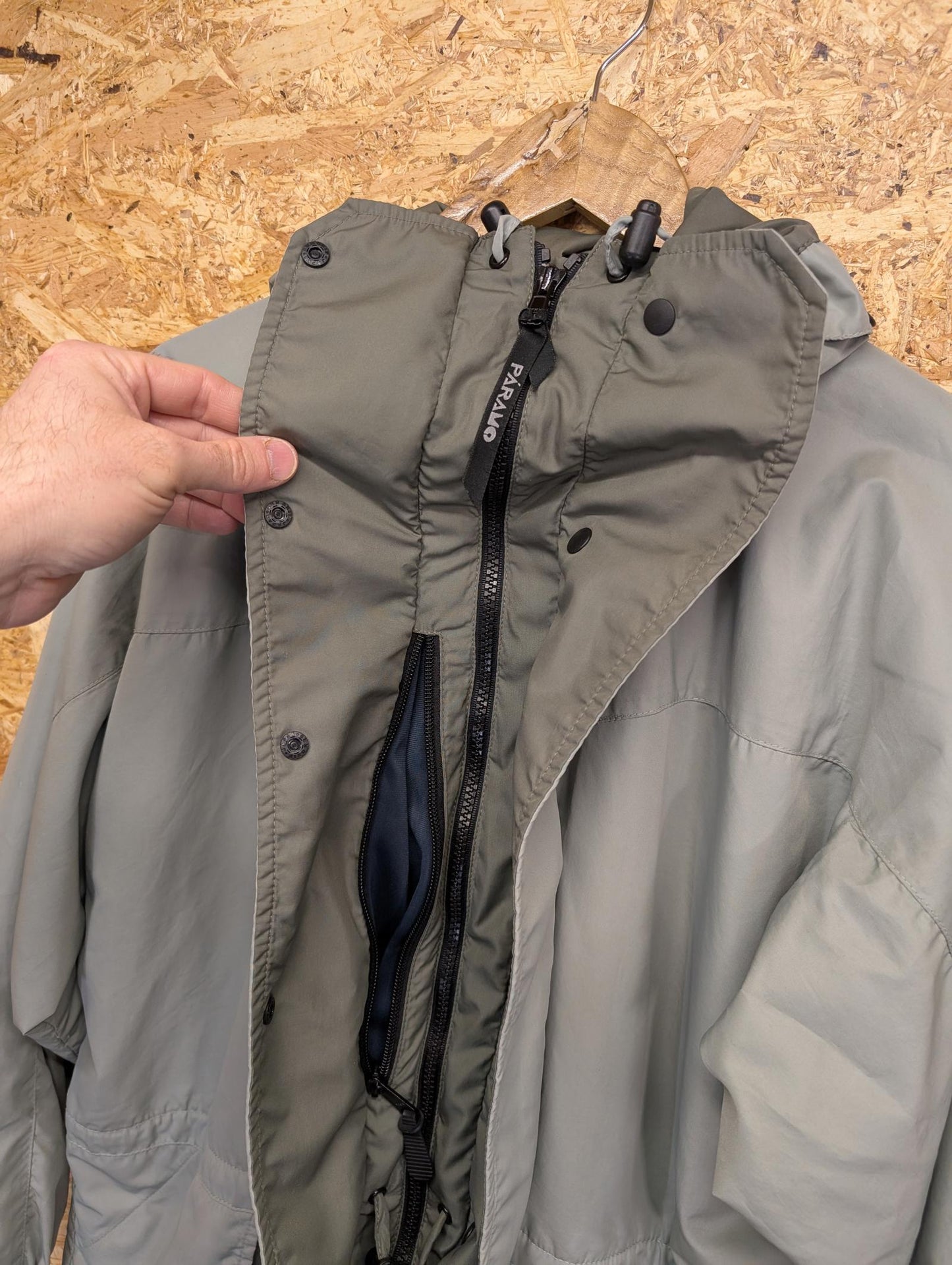 Paramo Small Coat Cascada Analogy Breathable Jacket Waterproof Hood Nikwax Grey