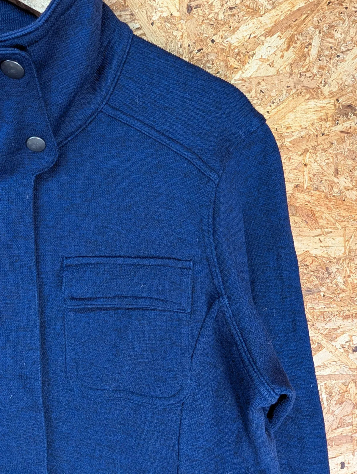 Patagonia Better Fleece Jacket Womens XL Blue Polyester Full Zip Snap Sweater