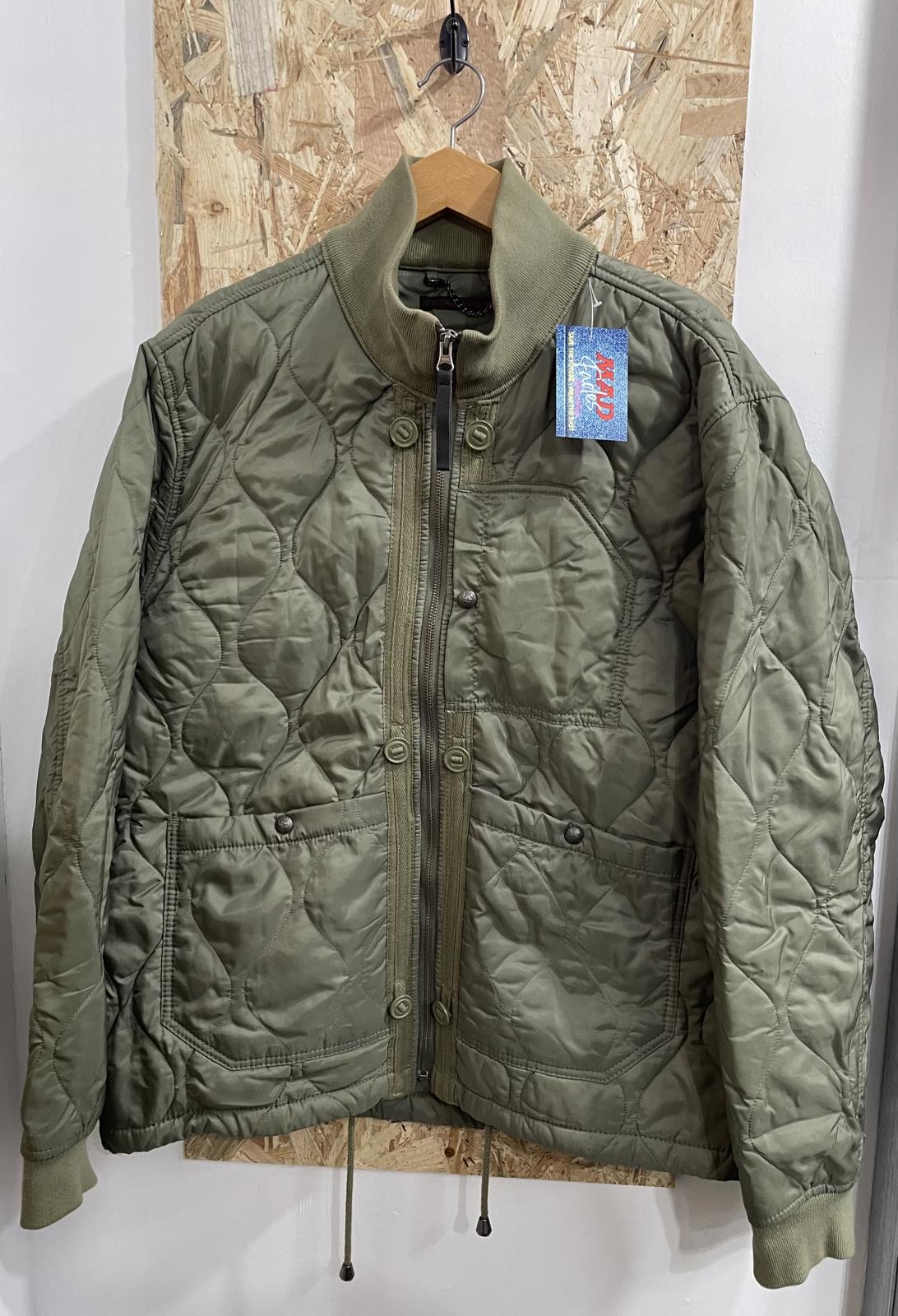 Levis M65 Bomber Jacket Liner XL Padded Utility Hooded Khaki Green