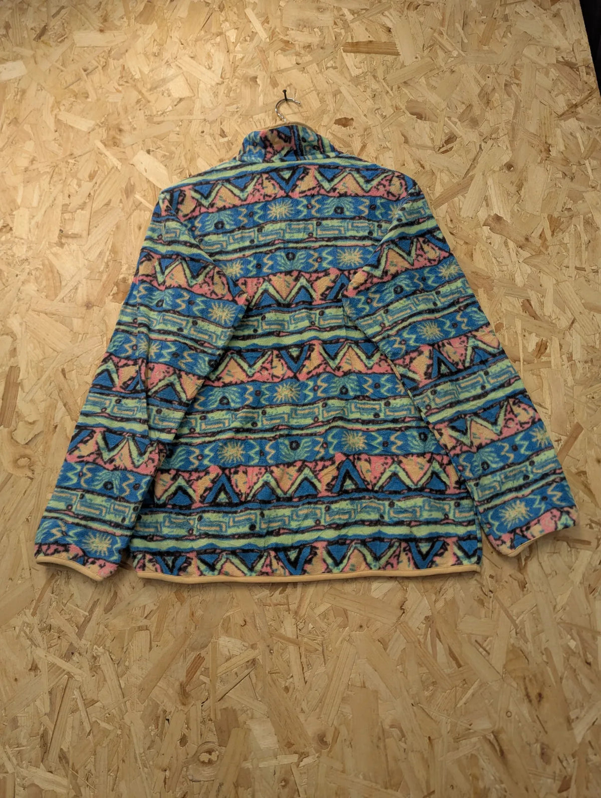 Patagonia Synchilla Fleece Womens Large Blue High Hopes Geo Salamander Pattern