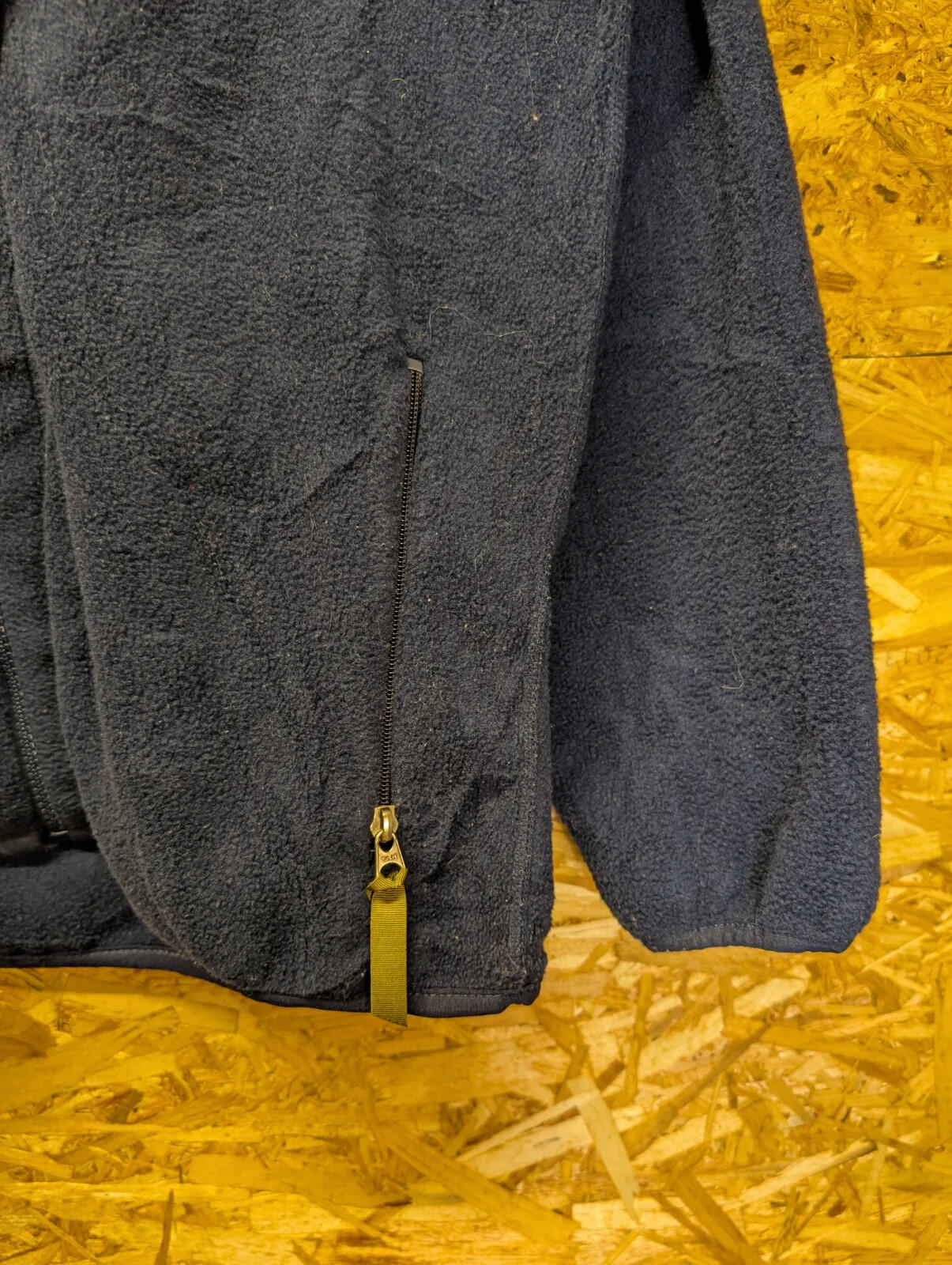 Vintage Patagonia Fleece Jacket Mens Large Navy Blue Synchilla Full Zip USA 90s