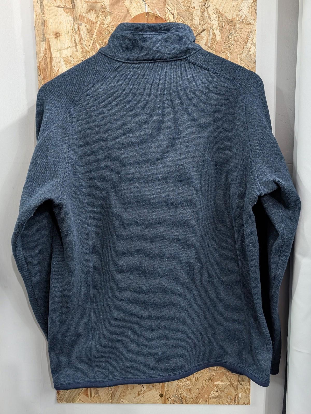 Patagonia Better Sweater Fleece XL Women 1/4 Zip Pullover Navy Blue Snap Hiking
