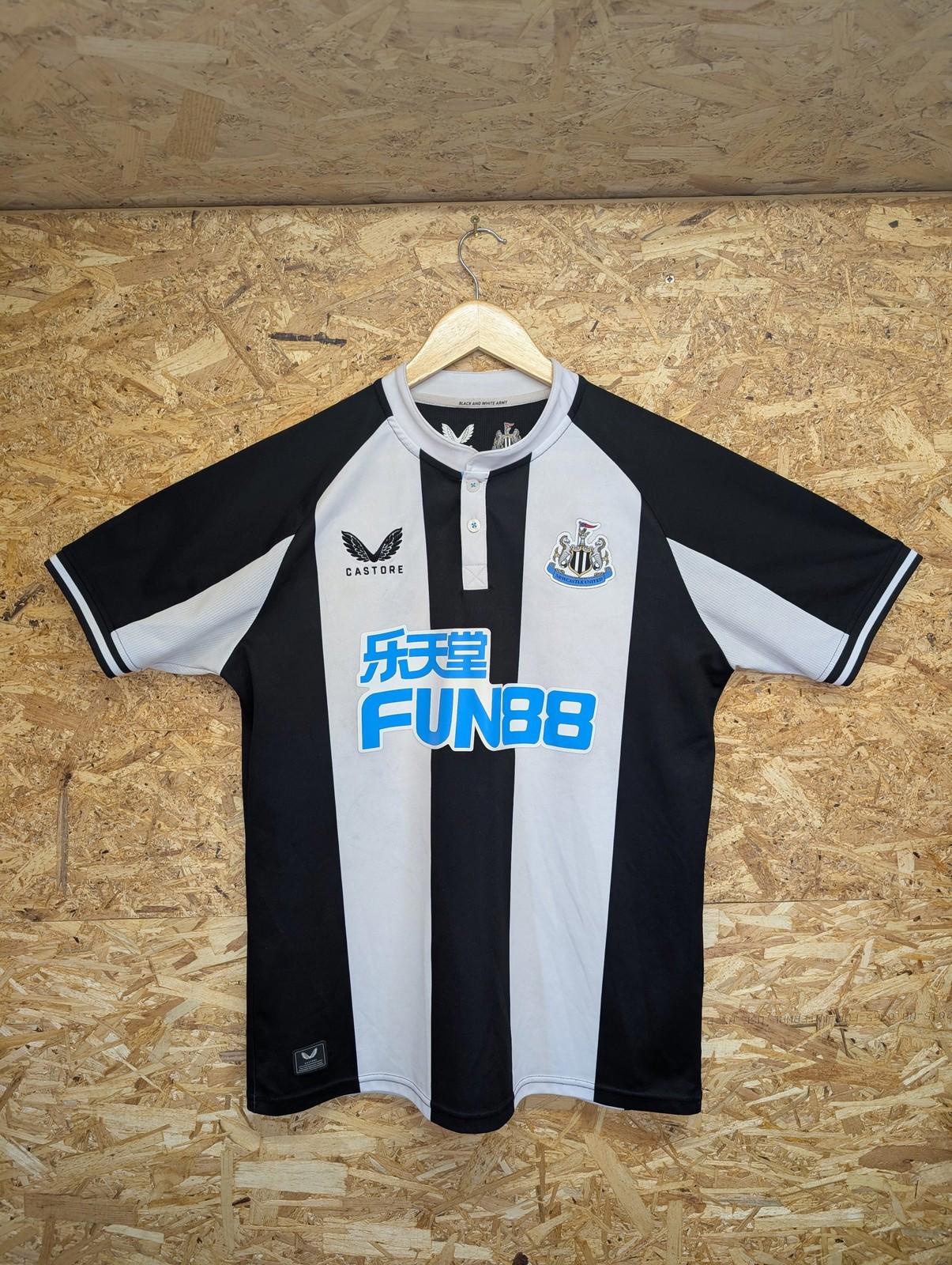 Newcastle United Football Shirt Mens Large 22 23 Castore Striped Short Sleeve