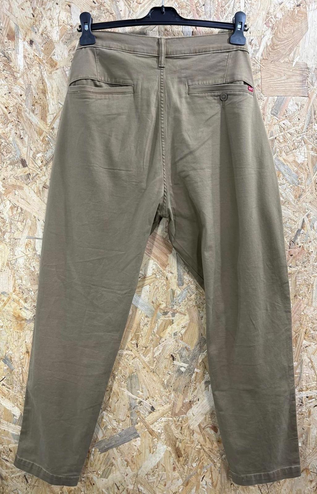 Levis XX Chino Trousers W36 L32 Brown Tan Pants Standard Taper Fit Zip Fly