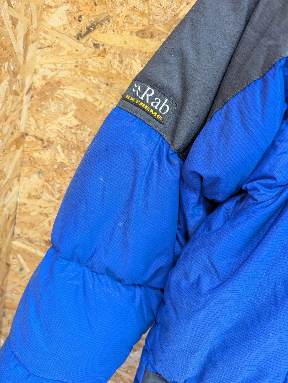 Rab Extreme Down Puffer Jacket XL Men Summit Down Blue Grey Puffa Vintage Y2K