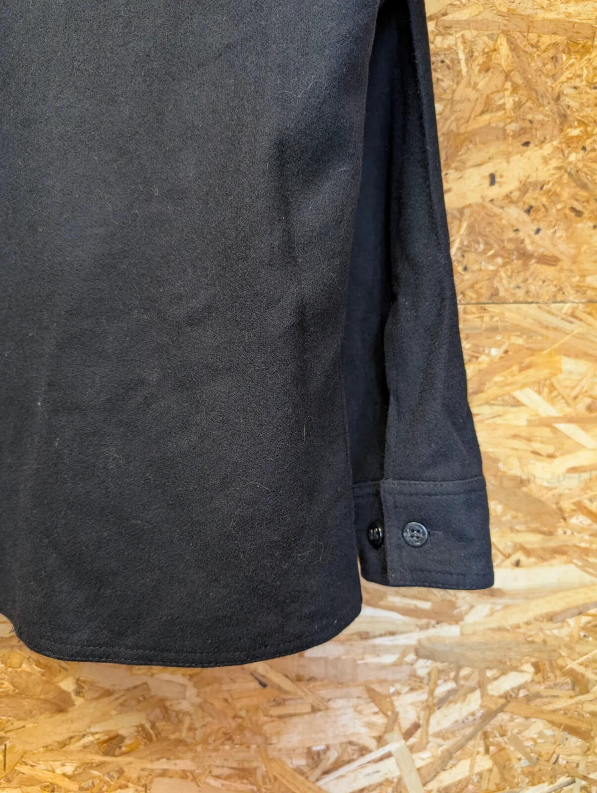 Filson Jac Shirt Large Mens Medium 38 Made USA Wool Cruiser Navy Blue Style 90