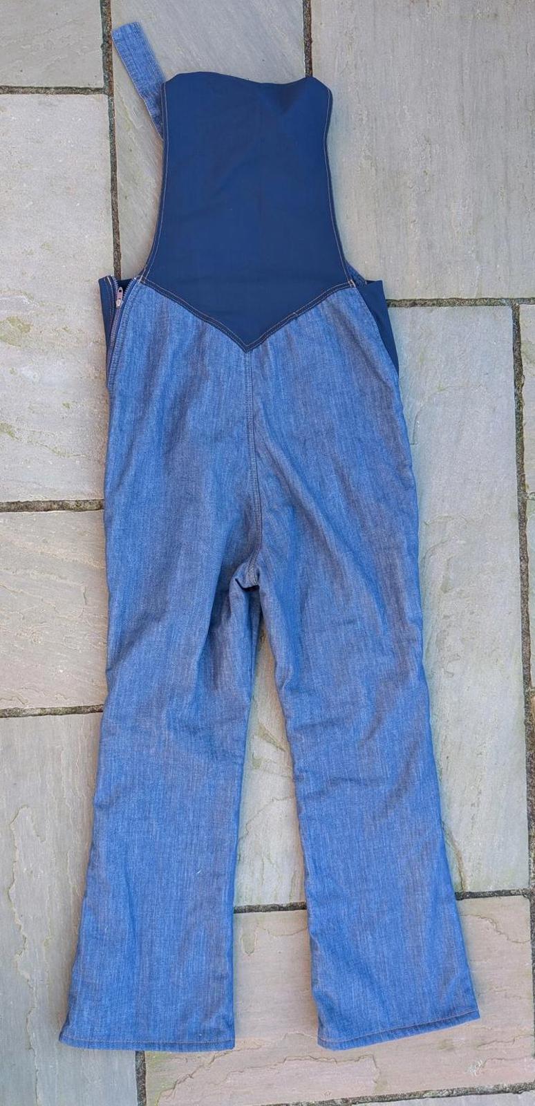 Vintage Levis Dungarees 12-14 W34 L30 Overall Navy Blue Denim Zip Size 70s