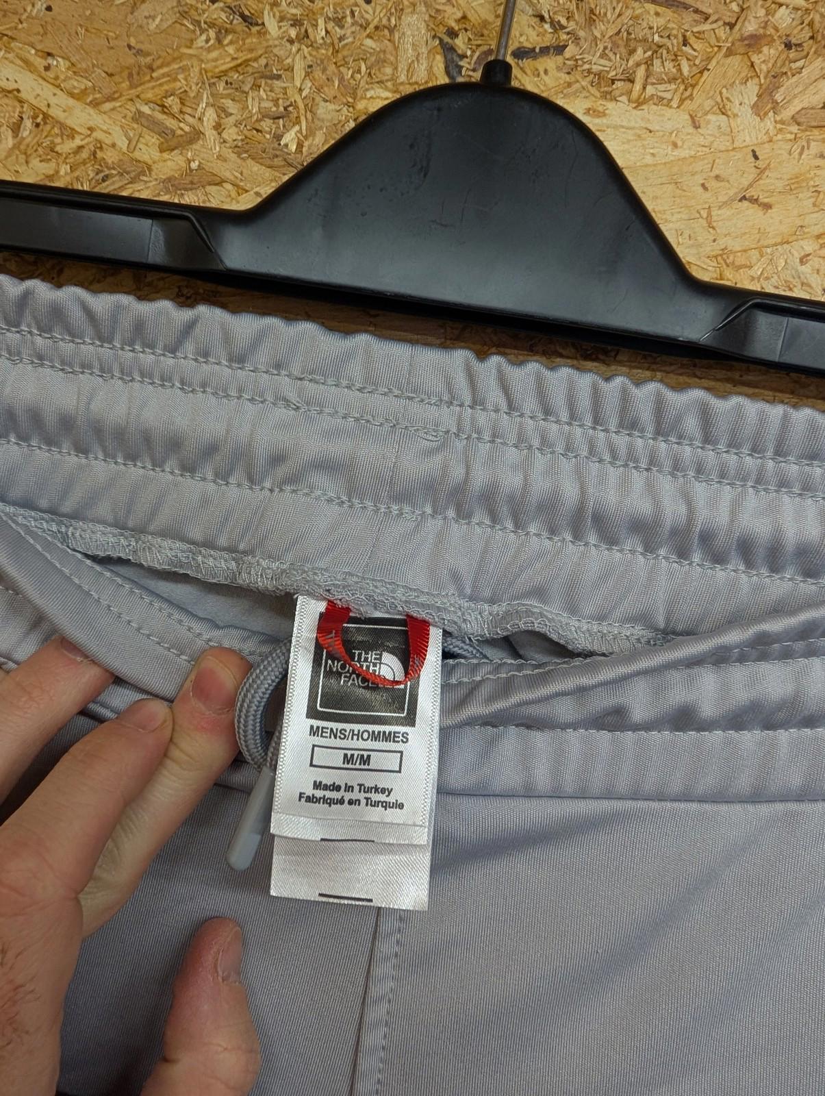 North Face Track Pants Medium Men Elastic Waist Grey Activewear Trackies Joggers