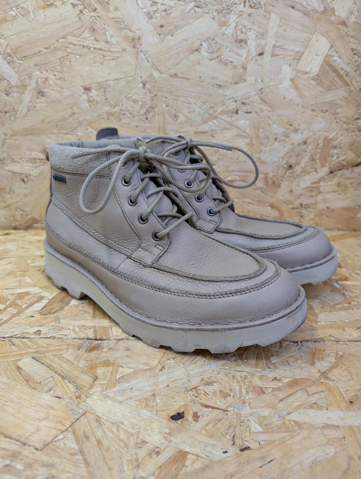 Clarks Gore-Tex Leather Boots Size UK 6.5 EU 40 Korik Rise GTX Chelsea Moccasin