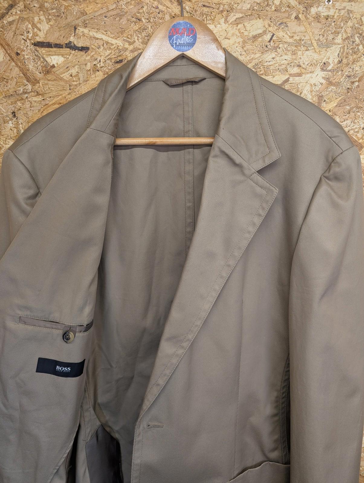 Hugo Boss Blazer XXL Men Boyd-H Jacket Beige Cotton Canvas Made In Italy