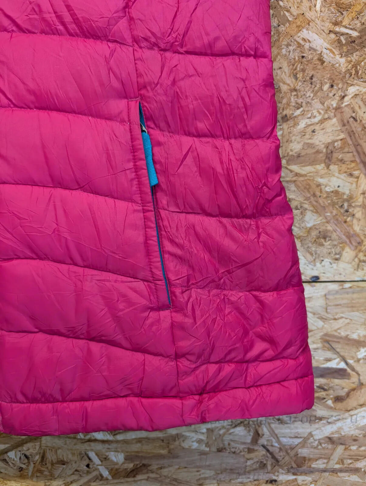 Patagonia Puffer Gilet Girls XL 14 Pink Down Fill Full Zip Bodywarmer Youth