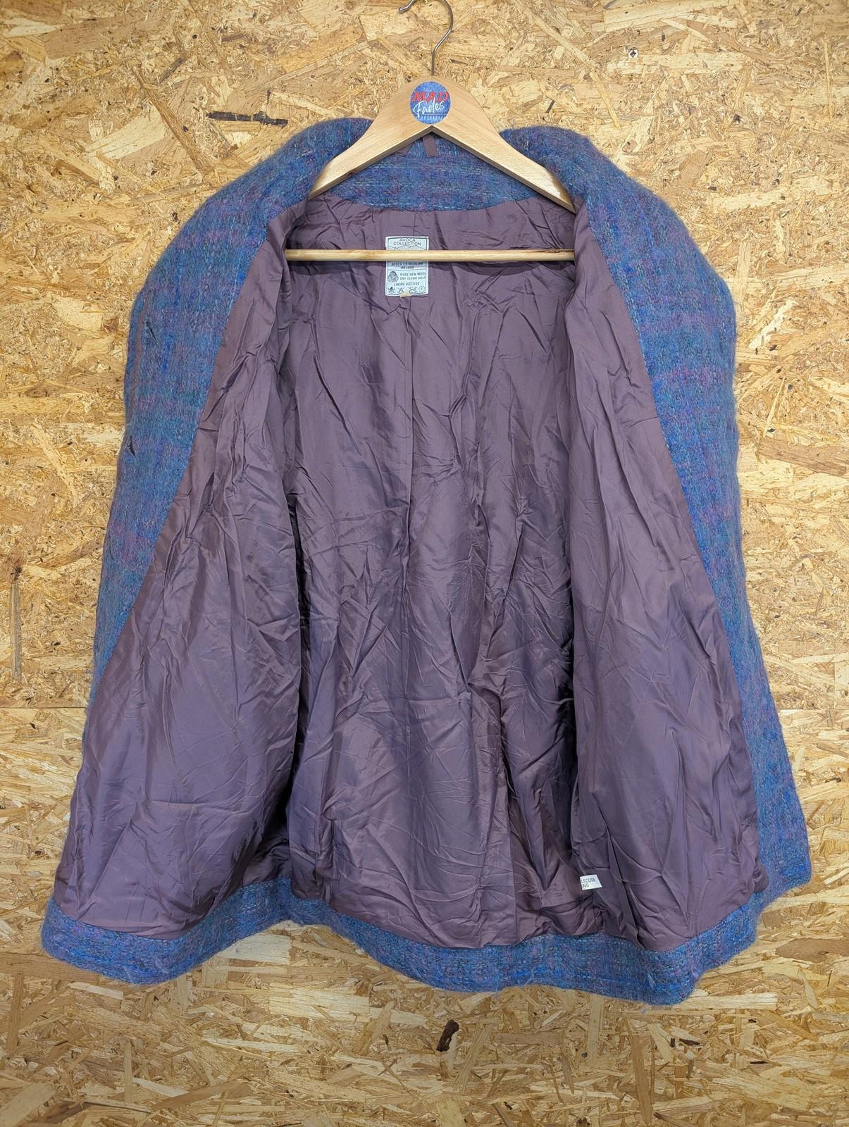 Avoca Collection Coat Small - Medium Size Women Vintage Wool Tweed Purple Blue