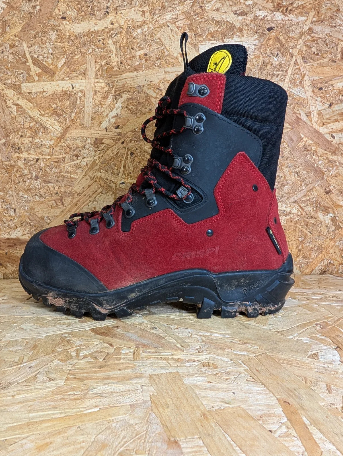 Pfanner Zermatt GTX Chainsaw Boots UK8 Red BLK Italy Vibram Crispi Mountain Hike