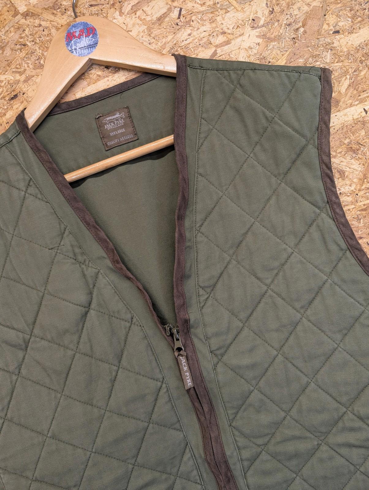 Jack Pyke Pro Sport Vest XXL Men Padded Quilted Sleeveless Khaki Green Hunting