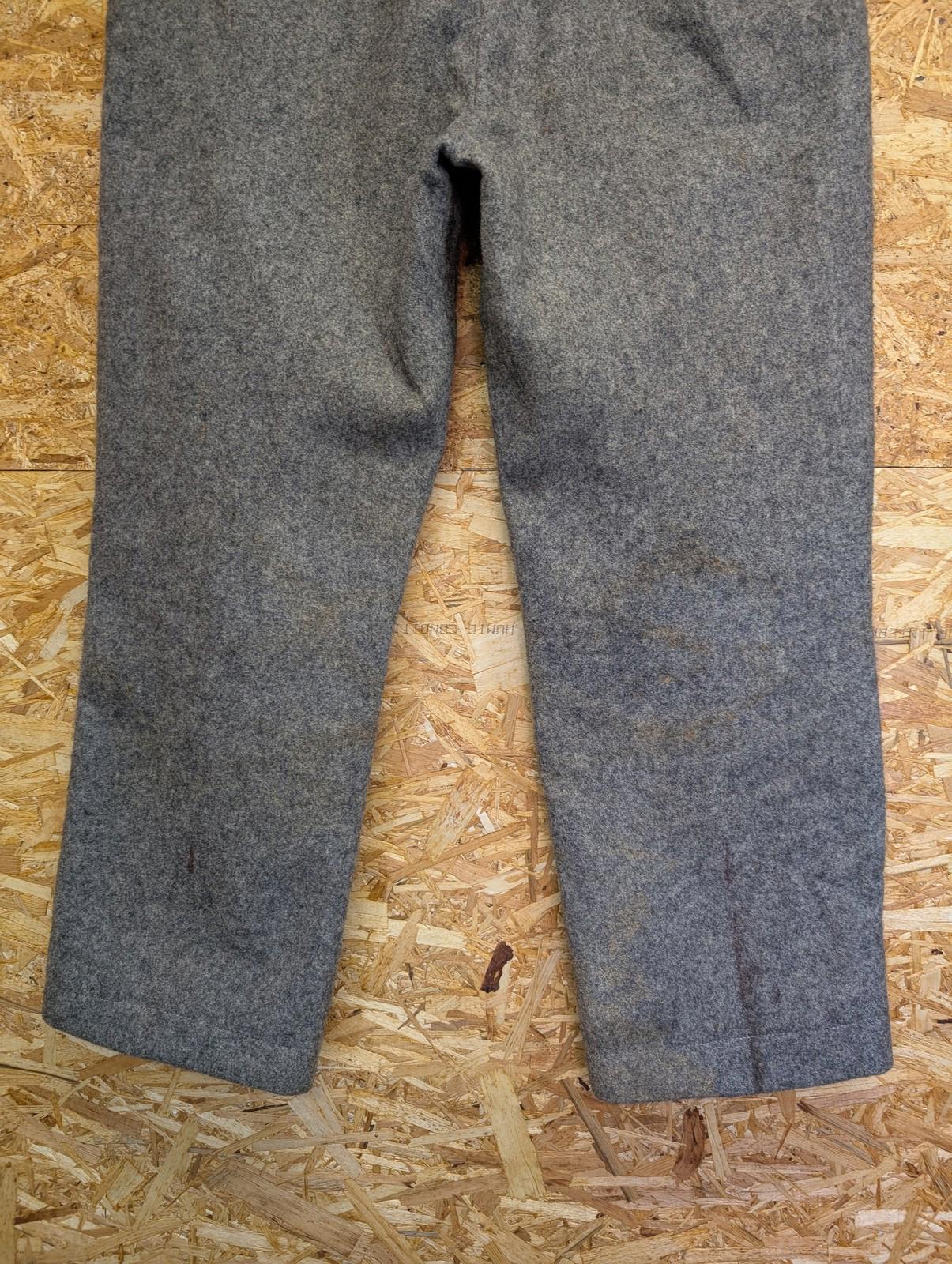 Filson W40 L30 Mackinaw Wool Work Pants Lot 89 Trousers Heather Grey Vintage USA
